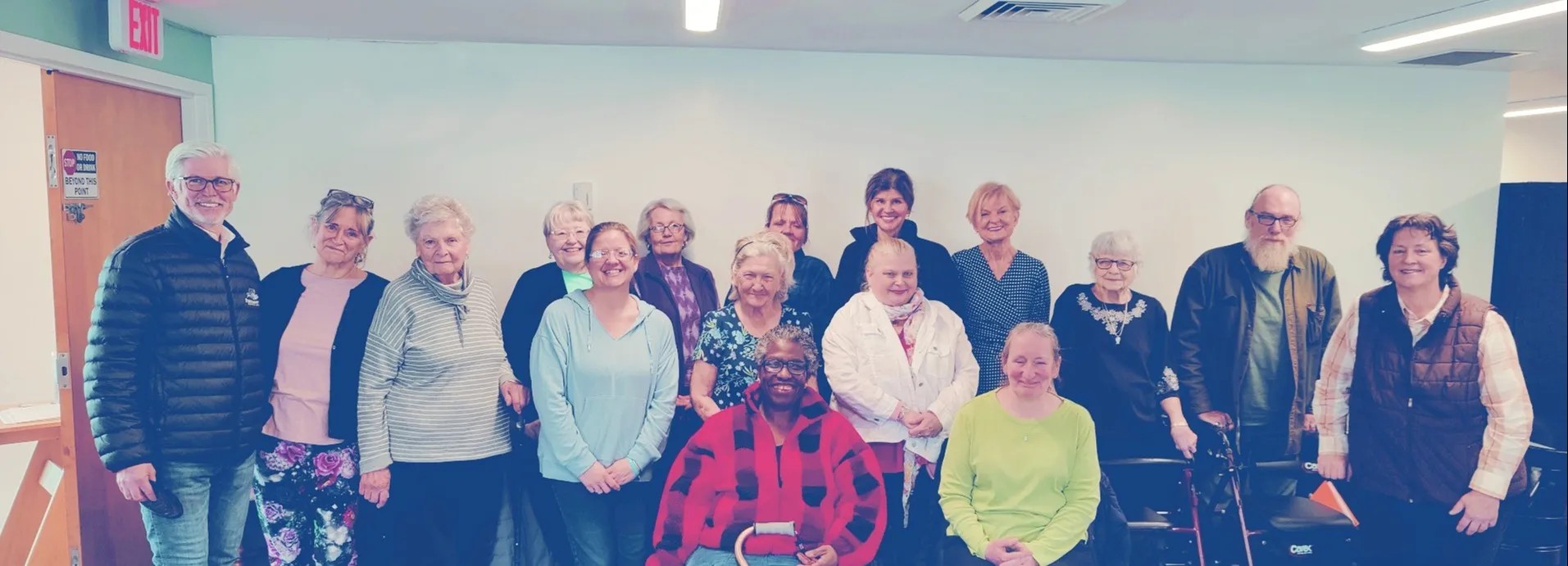 Group of residents and staff