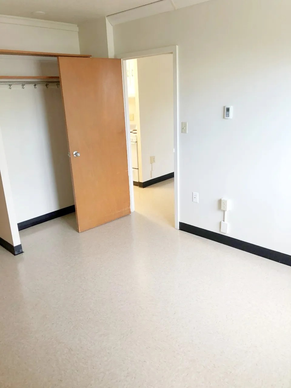 Second bedroom door and closet