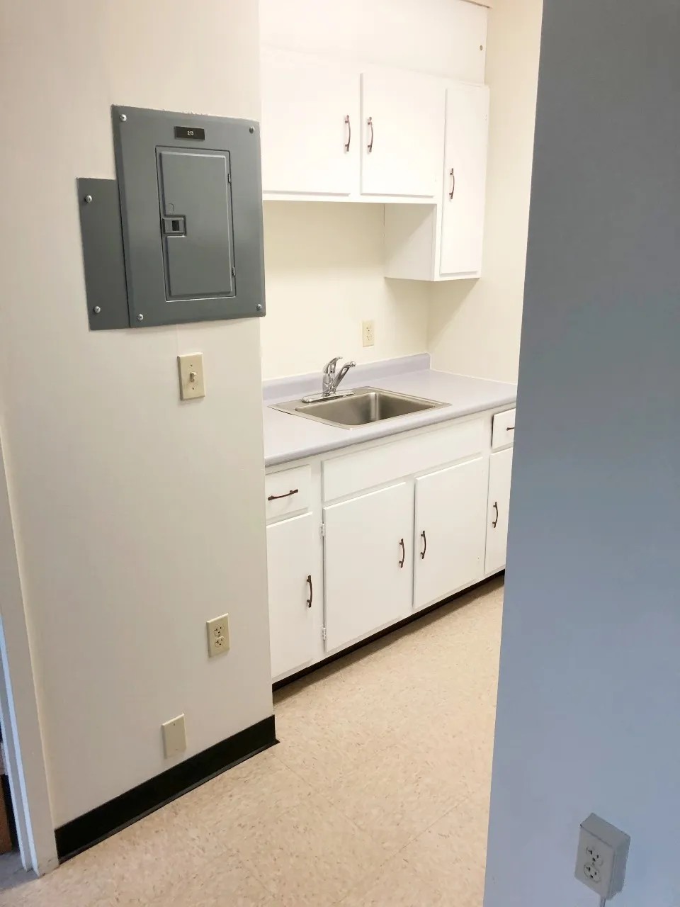 Kitchen sink and counters
