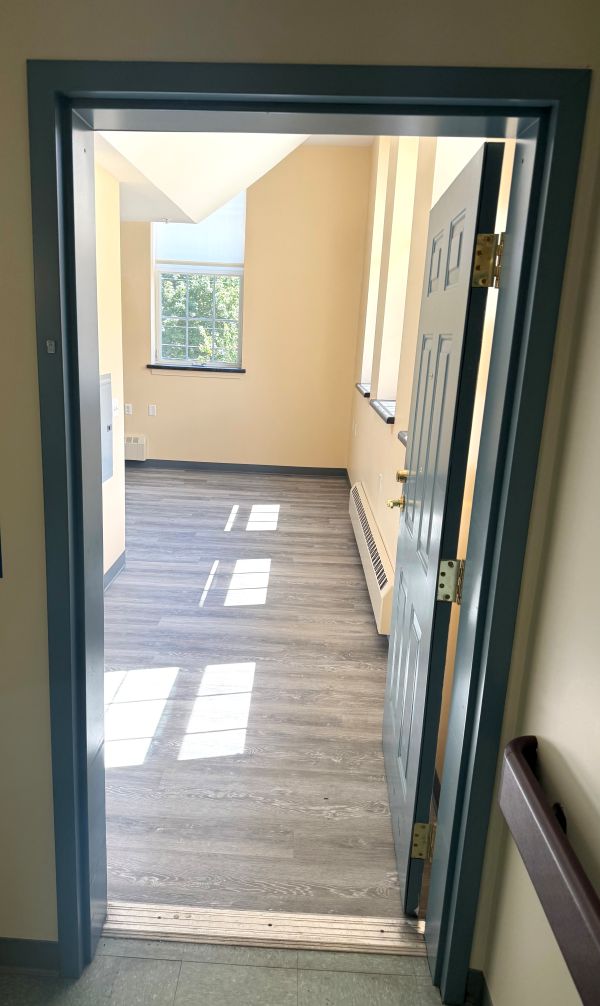 Doorway and entrance into unit