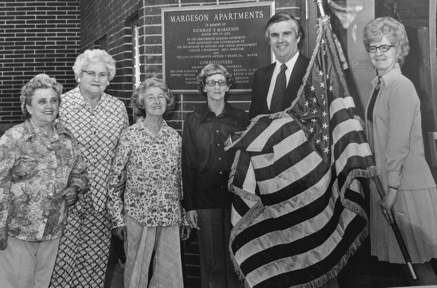 historic picture of apartment grand opening