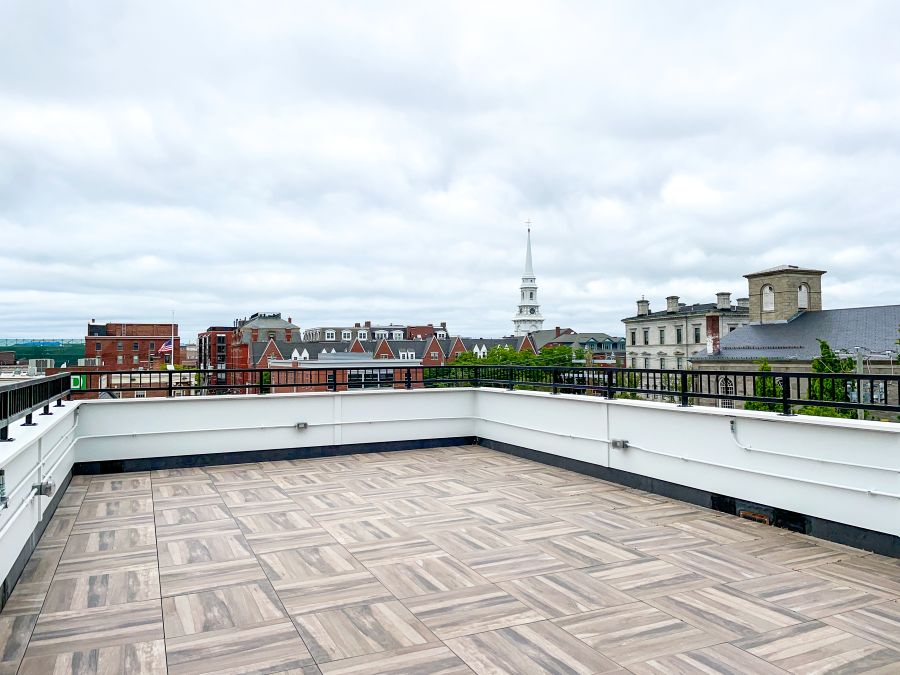 Open area on rooftop