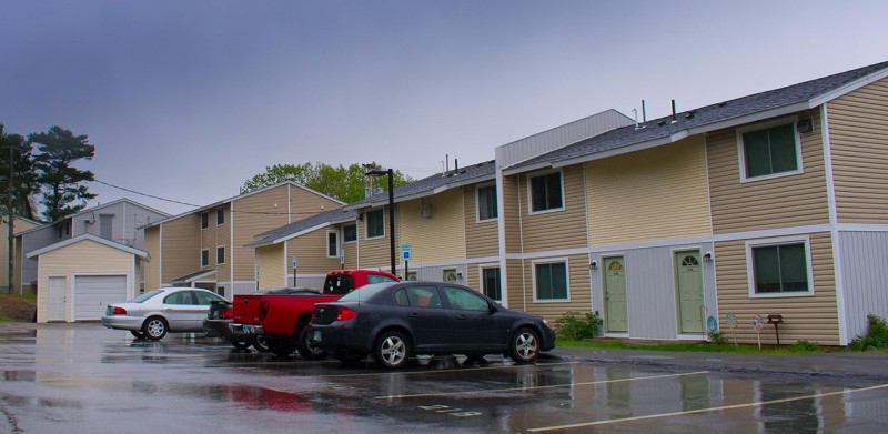 Apartments exterior with parking